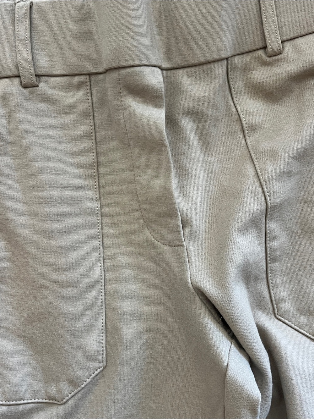 Jules & Leopold Neutral Beige Knit pull on pants - Picture 4 of 5